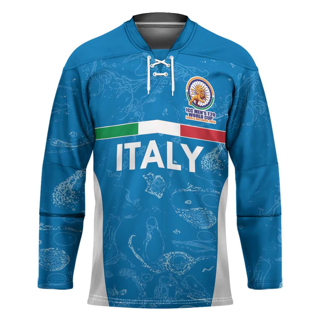 Custom Italy Cricket Spirit 2026 Hockey Jersey World T20 Edition - Wonder Print Shop