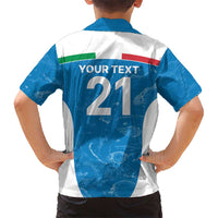 Custom Italy Cricket Spirit 2026 Kid Hawaiian Shirt World T20 Edition - Wonder Print Shop