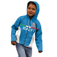 Custom Italy Cricket Spirit 2026 Kid Hoodie World T20 Edition - Wonder Print Shop