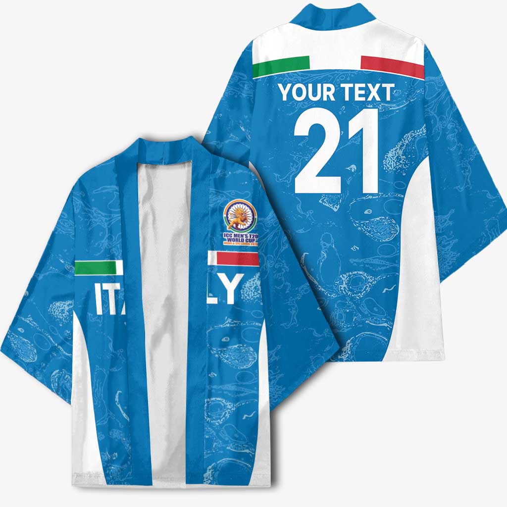 Custom Italy Cricket Spirit 2026 Kimono World T20 Edition - Wonder Print Shop