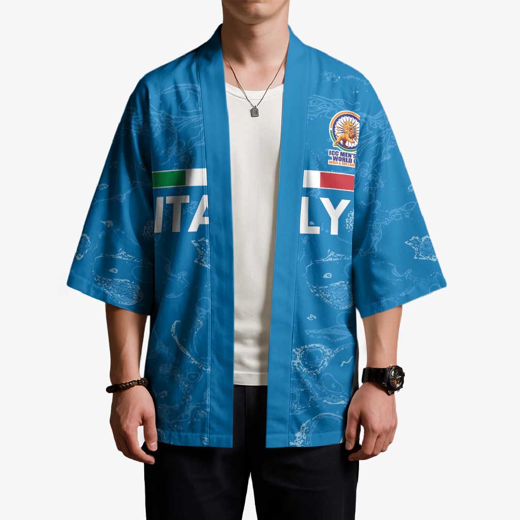Custom Italy Cricket Spirit 2026 Kimono World T20 Edition - Wonder Print Shop