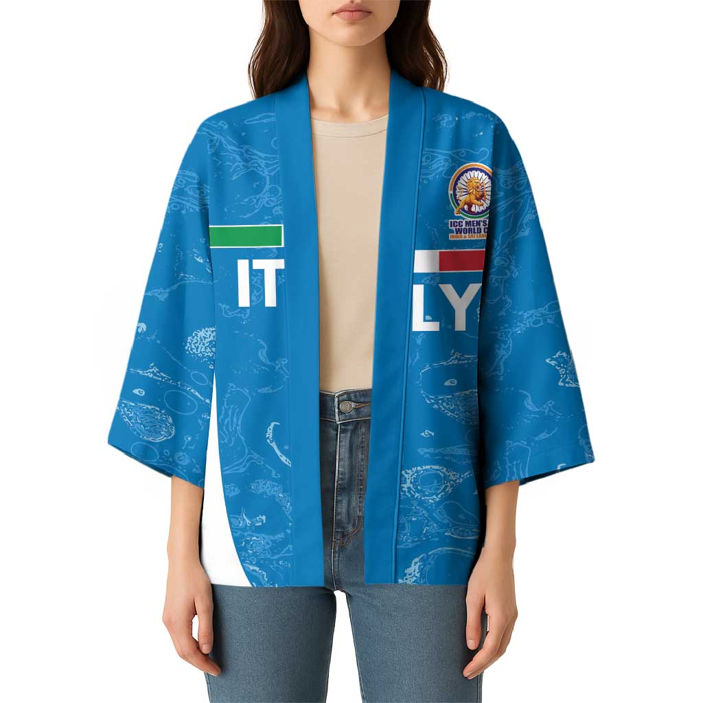 Custom Italy Cricket Spirit 2026 Kimono World T20 Edition - Wonder Print Shop