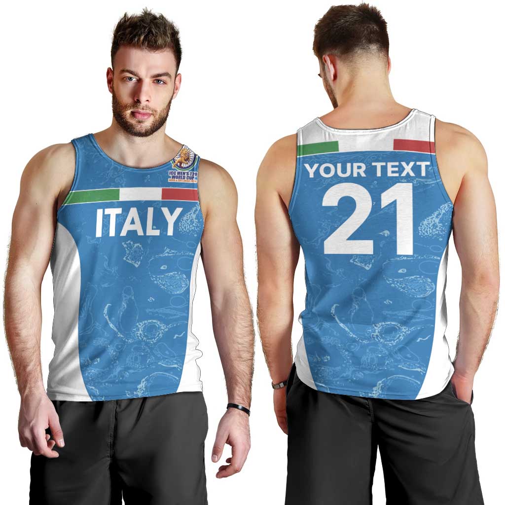 Custom Italy Cricket Spirit 2026 Men Tank Top World T20 Edition - Wonder Print Shop
