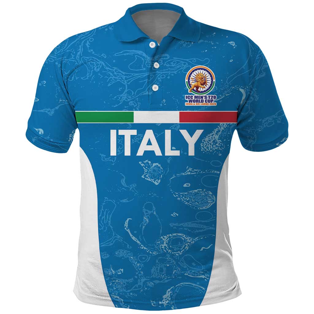 Custom Italy Cricket Spirit 2026 Polo Shirt World T20 Edition - Wonder Print Shop