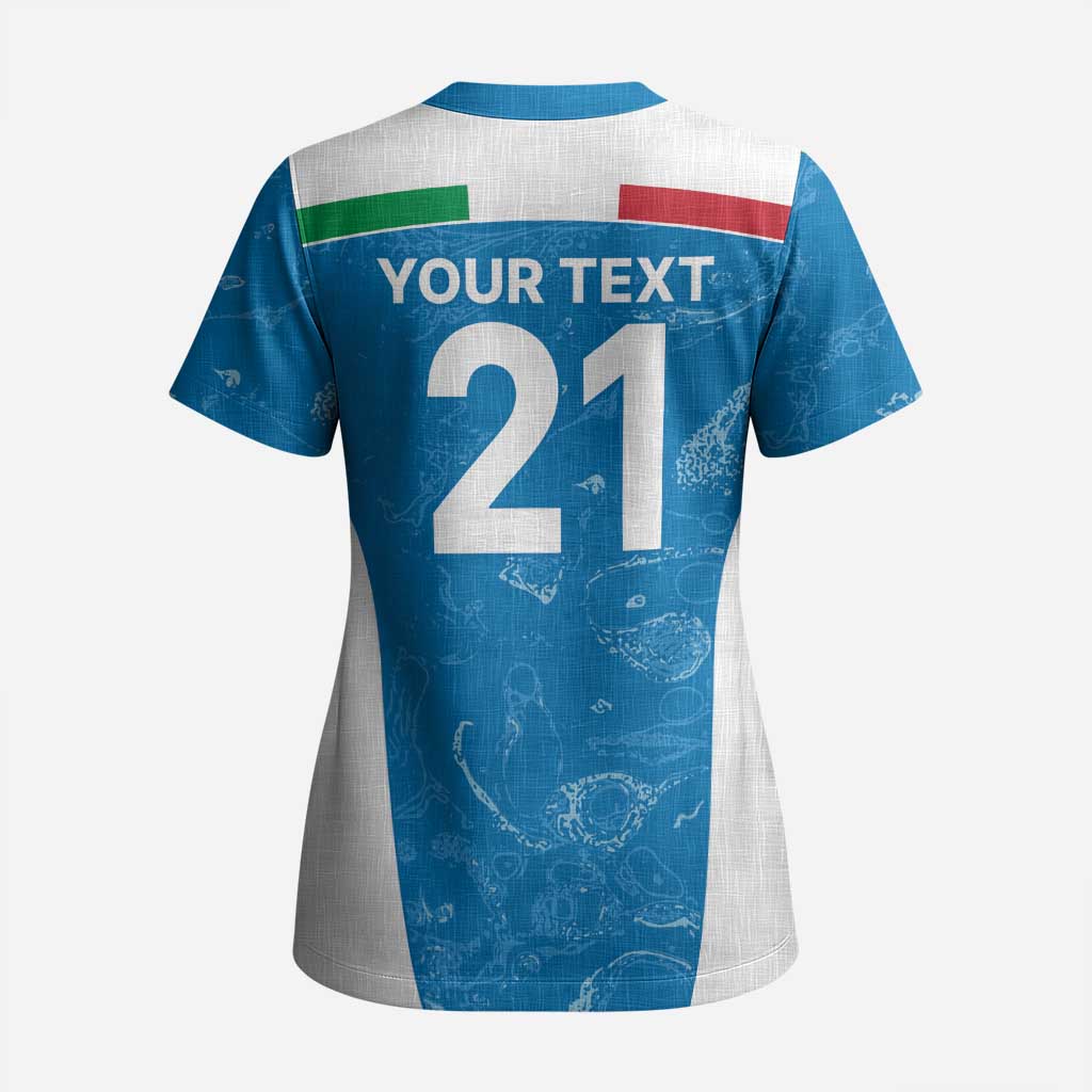 Custom Italy Cricket Spirit 2026 Scrub Top World T20 Edition - Wonder Print Shop