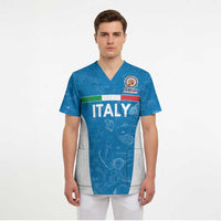 Custom Italy Cricket Spirit 2026 Scrub Top World T20 Edition - Wonder Print Shop
