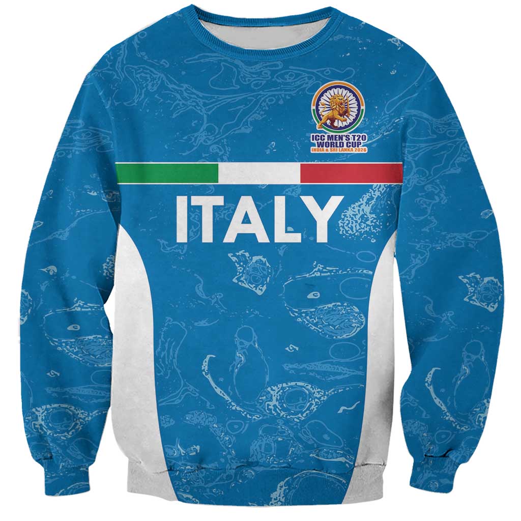 Custom Italy Cricket Spirit 2026 Sweatshirt World T20 Edition - Wonder Print Shop