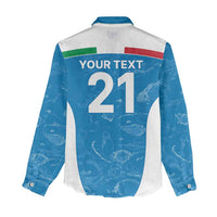 Custom Italy Cricket Spirit 2026 Women Casual Shirt World T20 Edition - Wonder Print Shop