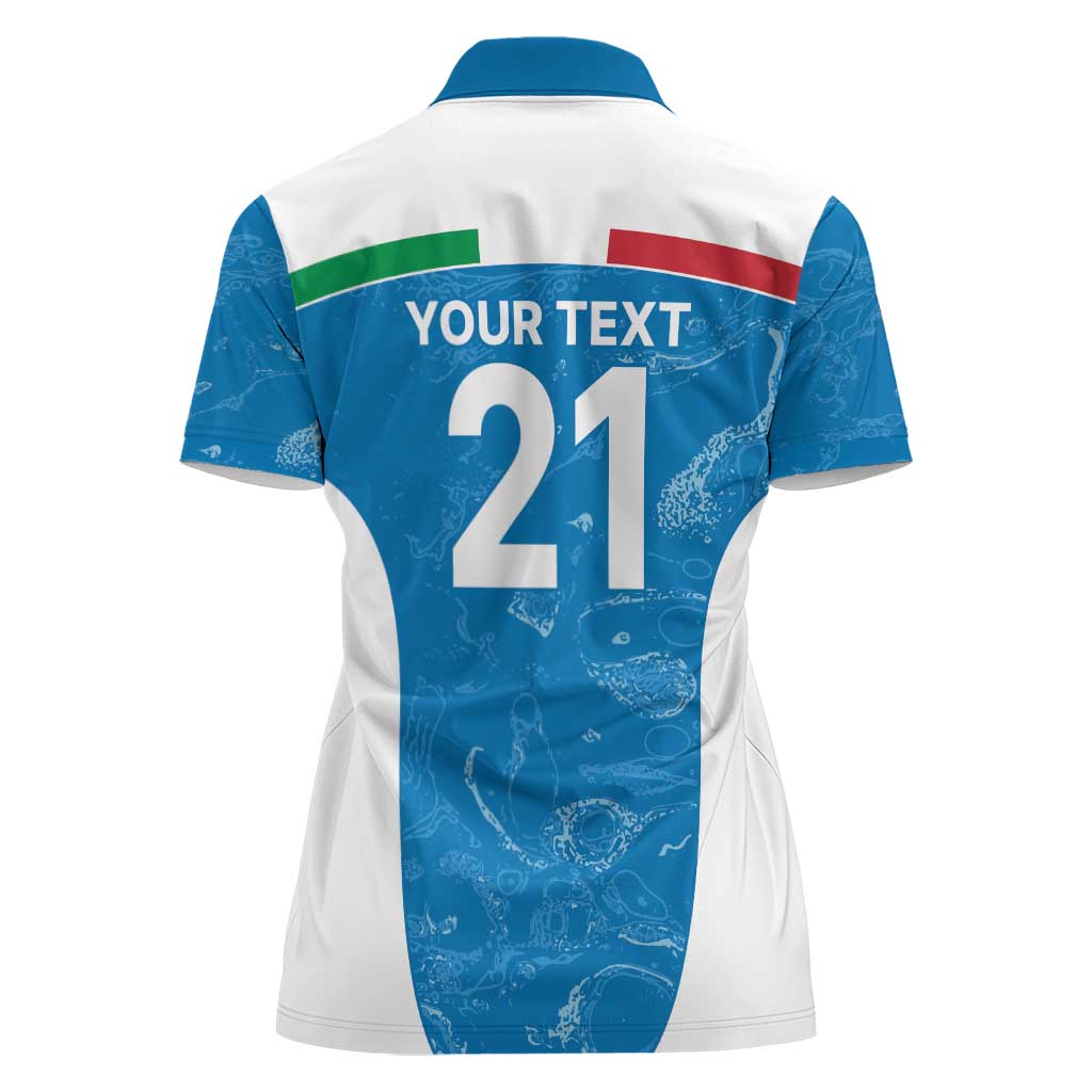 Custom Italy Cricket Spirit 2026 Women Polo Shirt World T20 Edition - Wonder Print Shop