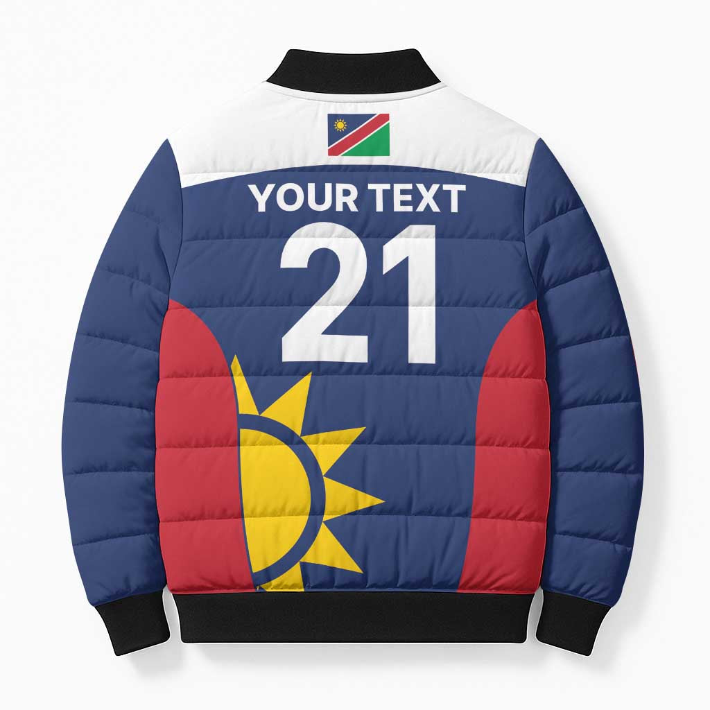 Custom Namibia Cricket Spirit 2026 Bomber Puffer Jacket World T20 Edition - Wonder Print Shop