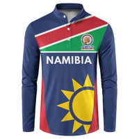 Custom Namibia Cricket Spirit 2026 Button Sweatshirt World T20 Edition - Wonder Print Shop