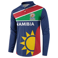 Custom Namibia Cricket Spirit 2026 Button Sweatshirt World T20 Edition - Wonder Print Shop