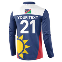 Custom Namibia Cricket Spirit 2026 Button Sweatshirt World T20 Edition - Wonder Print Shop