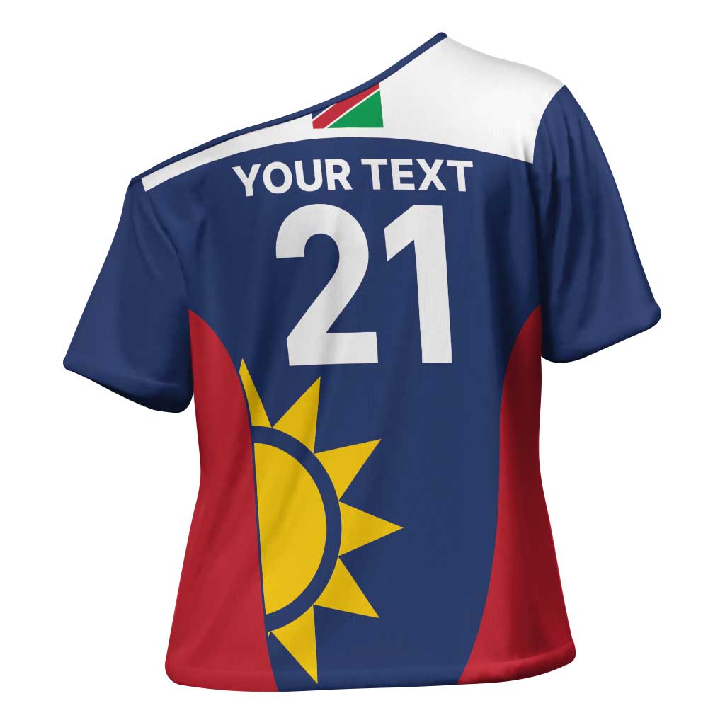 Custom Namibia Cricket Spirit 2026 Cross Shoulder Shirt World T20 Edition - Wonder Print Shop