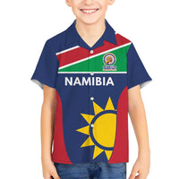 Custom Namibia Cricket Spirit 2026 Kid Hawaiian Shirt World T20 Edition - Wonder Print Shop