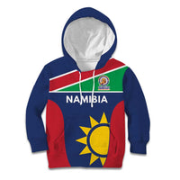 Custom Namibia Cricket Spirit 2026 Kid Hoodie World T20 Edition - Wonder Print Shop