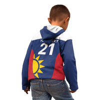Custom Namibia Cricket Spirit 2026 Kid Hoodie World T20 Edition - Wonder Print Shop