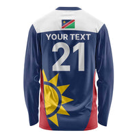 Custom Namibia Cricket Spirit 2026 Long Sleeve Shirt World T20 Edition - Wonder Print Shop