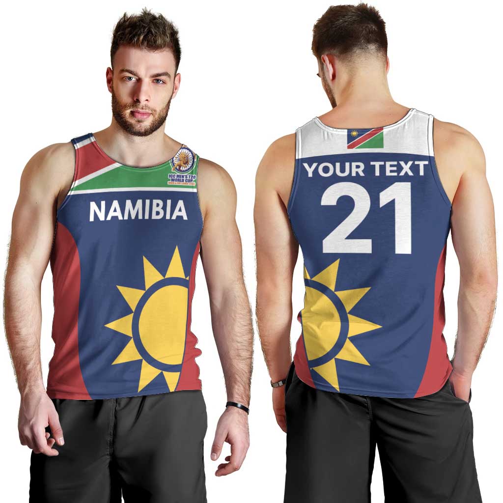 Custom Namibia Cricket Spirit 2026 Men Tank Top World T20 Edition - Wonder Print Shop