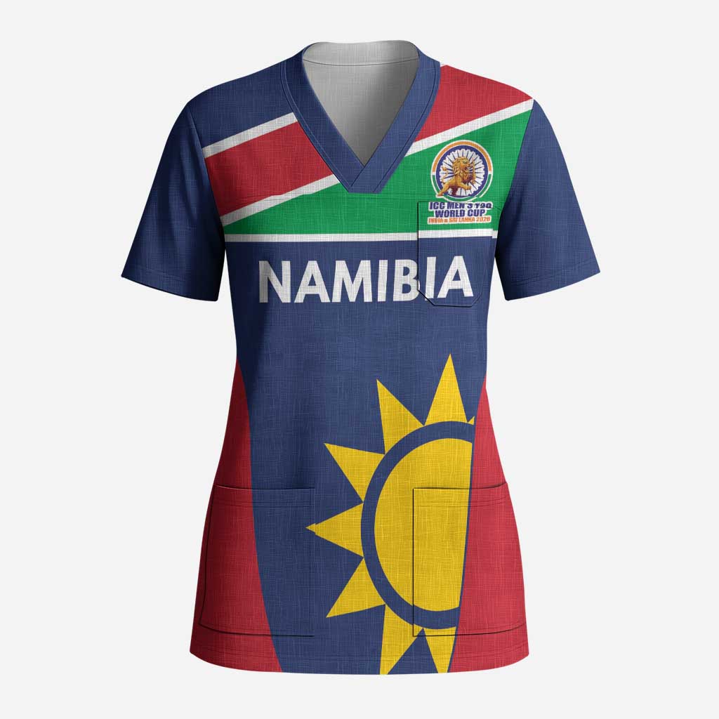 Custom Namibia Cricket Spirit 2026 Scrub Top World T20 Edition - Wonder Print Shop