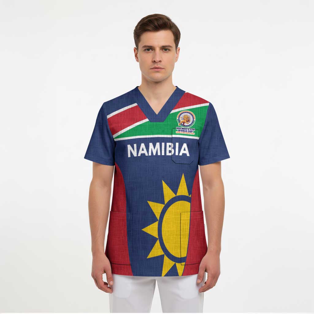 Custom Namibia Cricket Spirit 2026 Scrub Top World T20 Edition - Wonder Print Shop