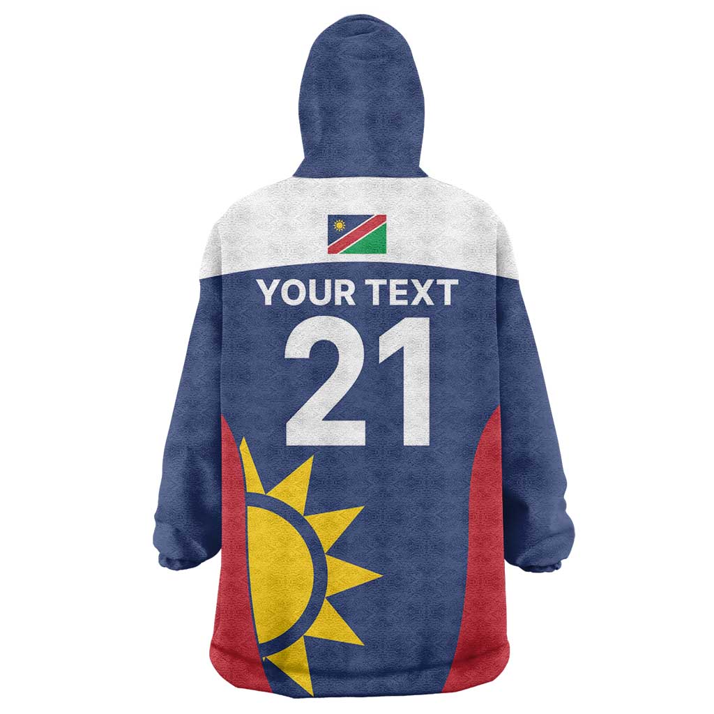 Custom Namibia Cricket Spirit 2026 Wearable Blanket Hoodie World T20 Edition - Wonder Print Shop