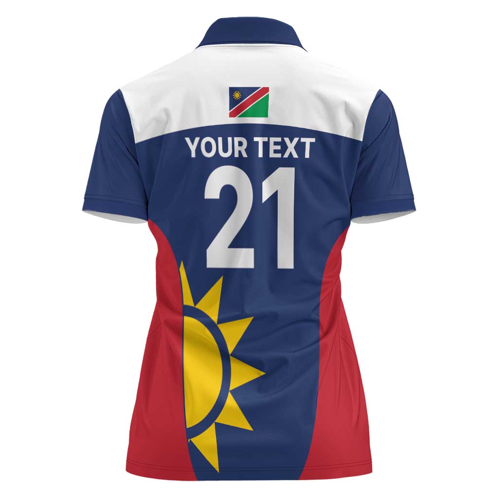 Custom Namibia Cricket Spirit 2026 Women Polo Shirt World T20 Edition - Wonder Print Shop