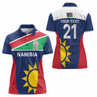 Custom Namibia Cricket Spirit 2026 Women Polo Shirt World T20 Edition - Wonder Print Shop