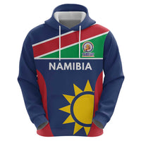 Custom Namibia Cricket Spirit 2026 Zip Hoodie World T20 Edition - Wonder Print Shop