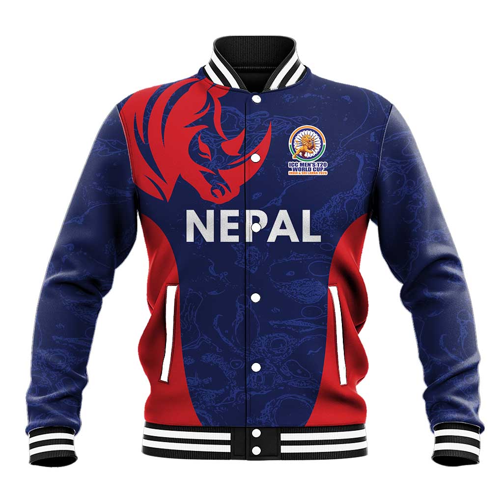 Custom Nepal Cricket Spirit 2026 Baseball Jacket World T20 Edition - Wonder Print Shop