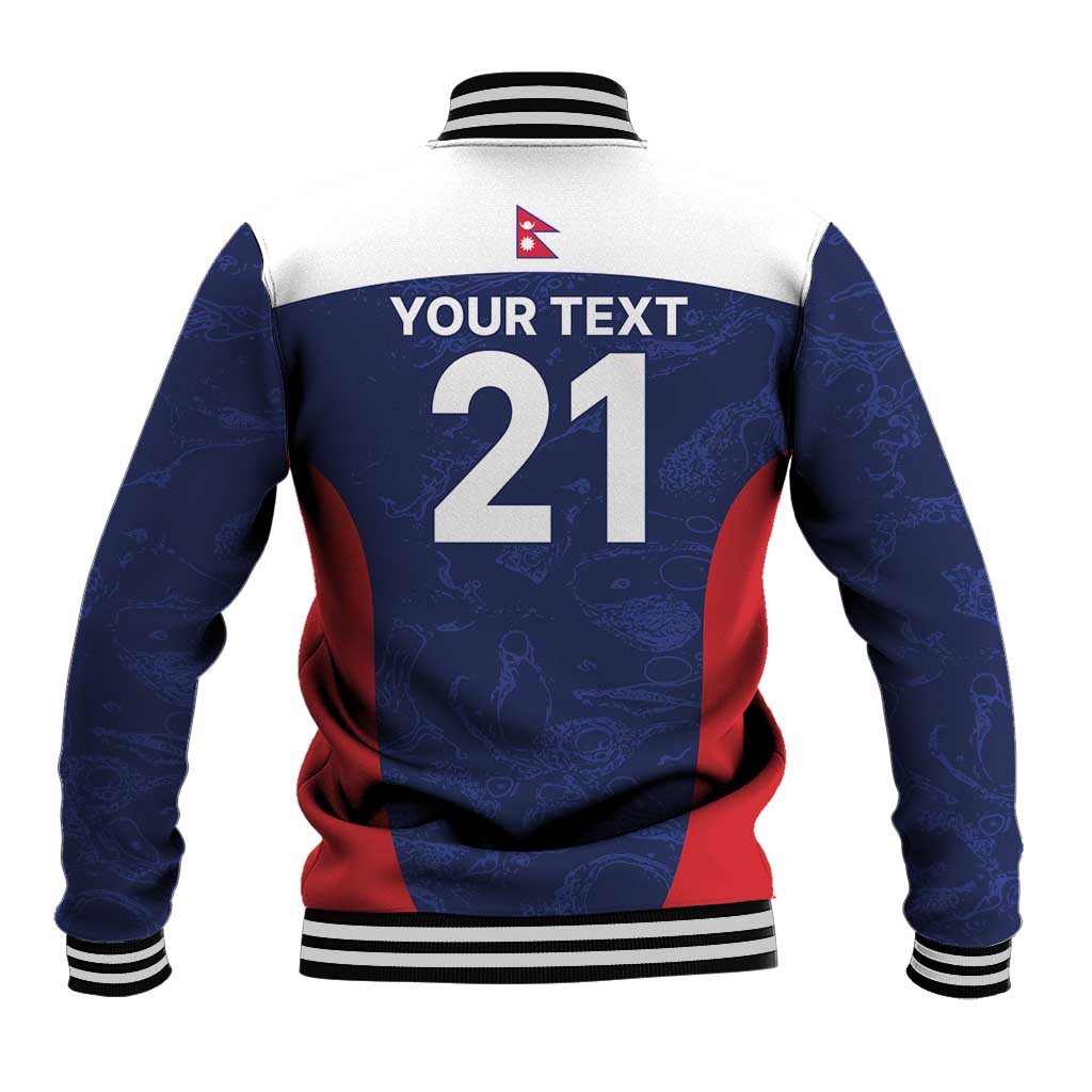 Custom Nepal Cricket Spirit 2026 Baseball Jacket World T20 Edition - Wonder Print Shop