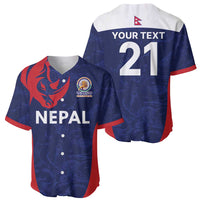 Custom Nepal Cricket Spirit 2026 Baseball Jersey World T20 Edition - Wonder Print Shop