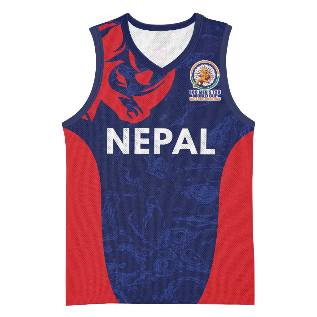 Custom Nepal Cricket Spirit 2026 Basketball Jersey World T20 Edition - Wonder Print Shop