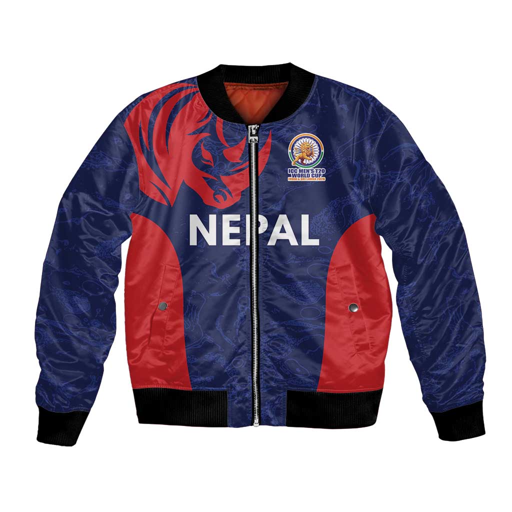 Custom Nepal Cricket Spirit 2026 Bomber Jacket World T20 Edition - Wonder Print Shop