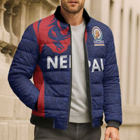 Custom Nepal Cricket Spirit 2026 Bomber Puffer Jacket World T20 Edition - Wonder Print Shop