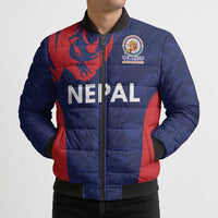Custom Nepal Cricket Spirit 2026 Bomber Puffer Jacket World T20 Edition - Wonder Print Shop
