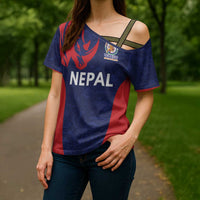 Custom Nepal Cricket Spirit 2026 Cross Shoulder Shirt World T20 Edition - Wonder Print Shop