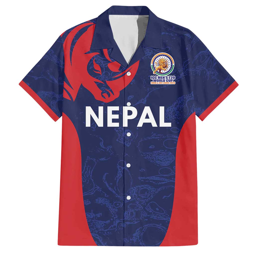 Custom Nepal Cricket Spirit 2026 Hawaiian Shirt World T20 Edition - Wonder Print Shop