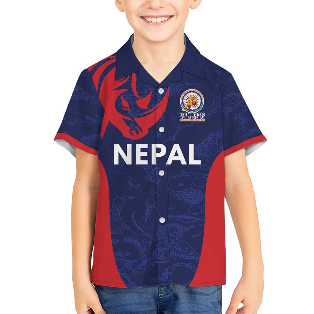 Custom Nepal Cricket Spirit 2026 Hawaiian Shirt World T20 Edition - Wonder Print Shop