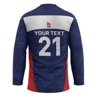 Custom Nepal Cricket Spirit 2026 Hockey Jersey World T20 Edition - Wonder Print Shop