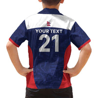 Custom Nepal Cricket Spirit 2026 Kid Hawaiian Shirt World T20 Edition - Wonder Print Shop