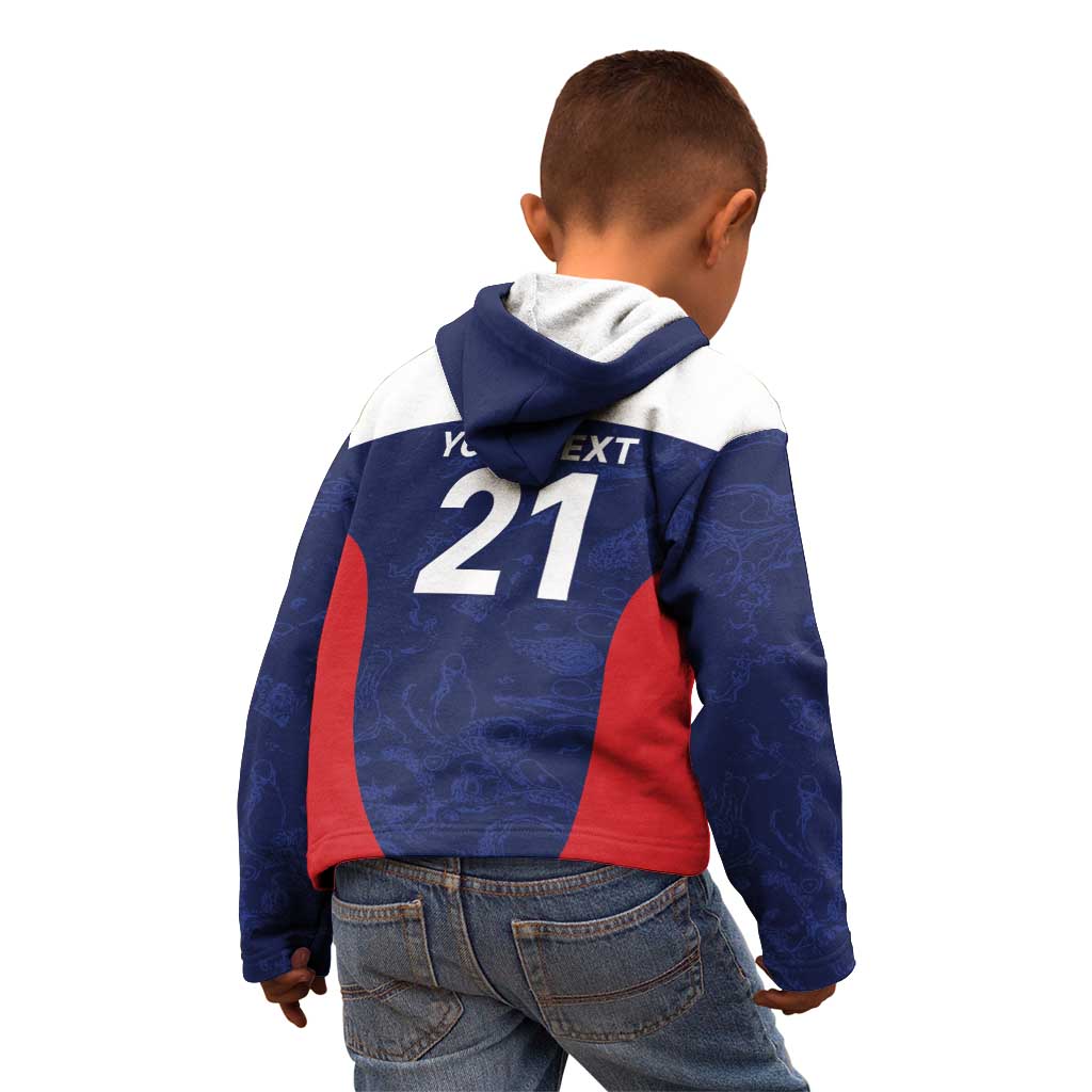Custom Nepal Cricket Spirit 2026 Kid Hoodie World T20 Edition - Wonder Print Shop