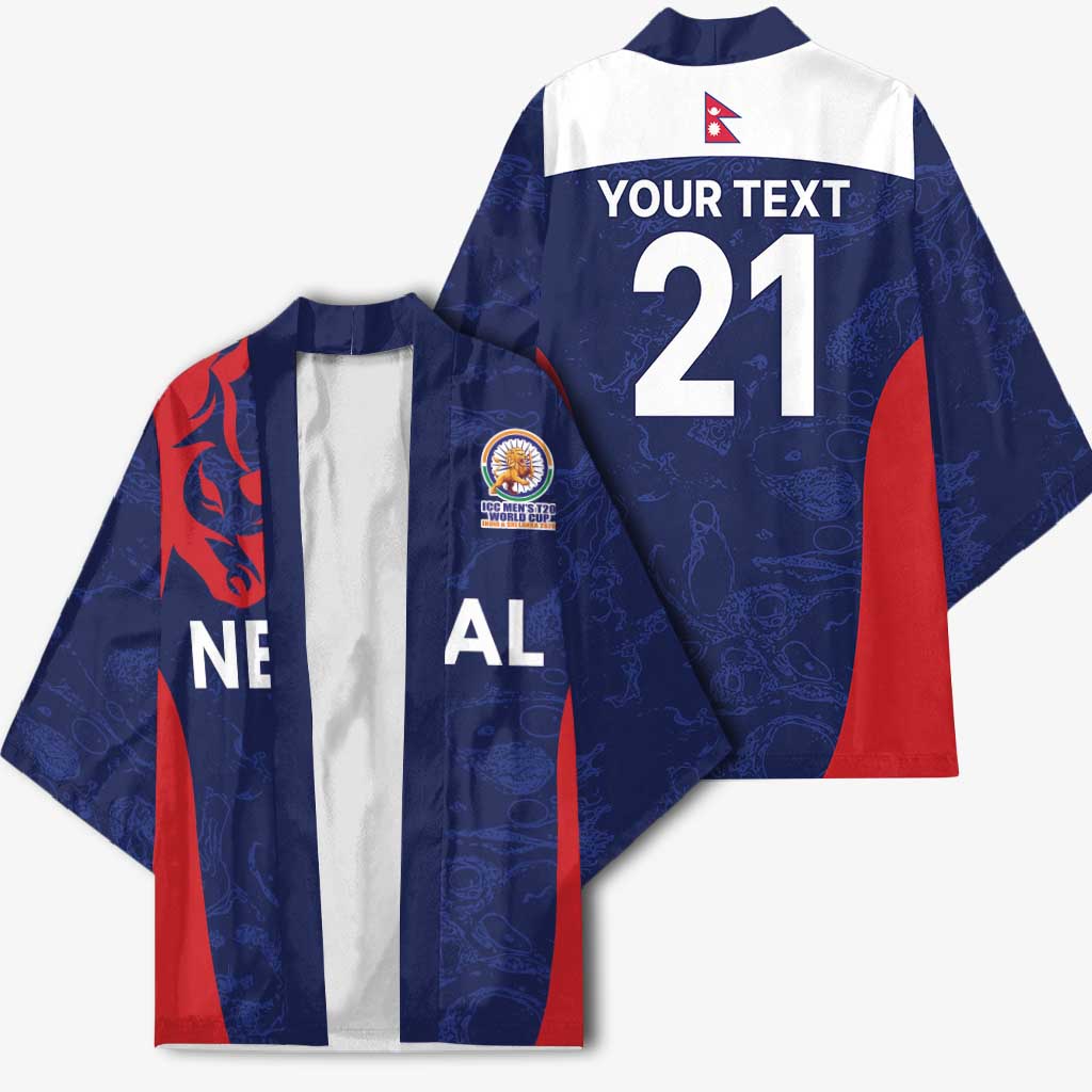 Custom Nepal Cricket Spirit 2026 Kimono World T20 Edition - Wonder Print Shop