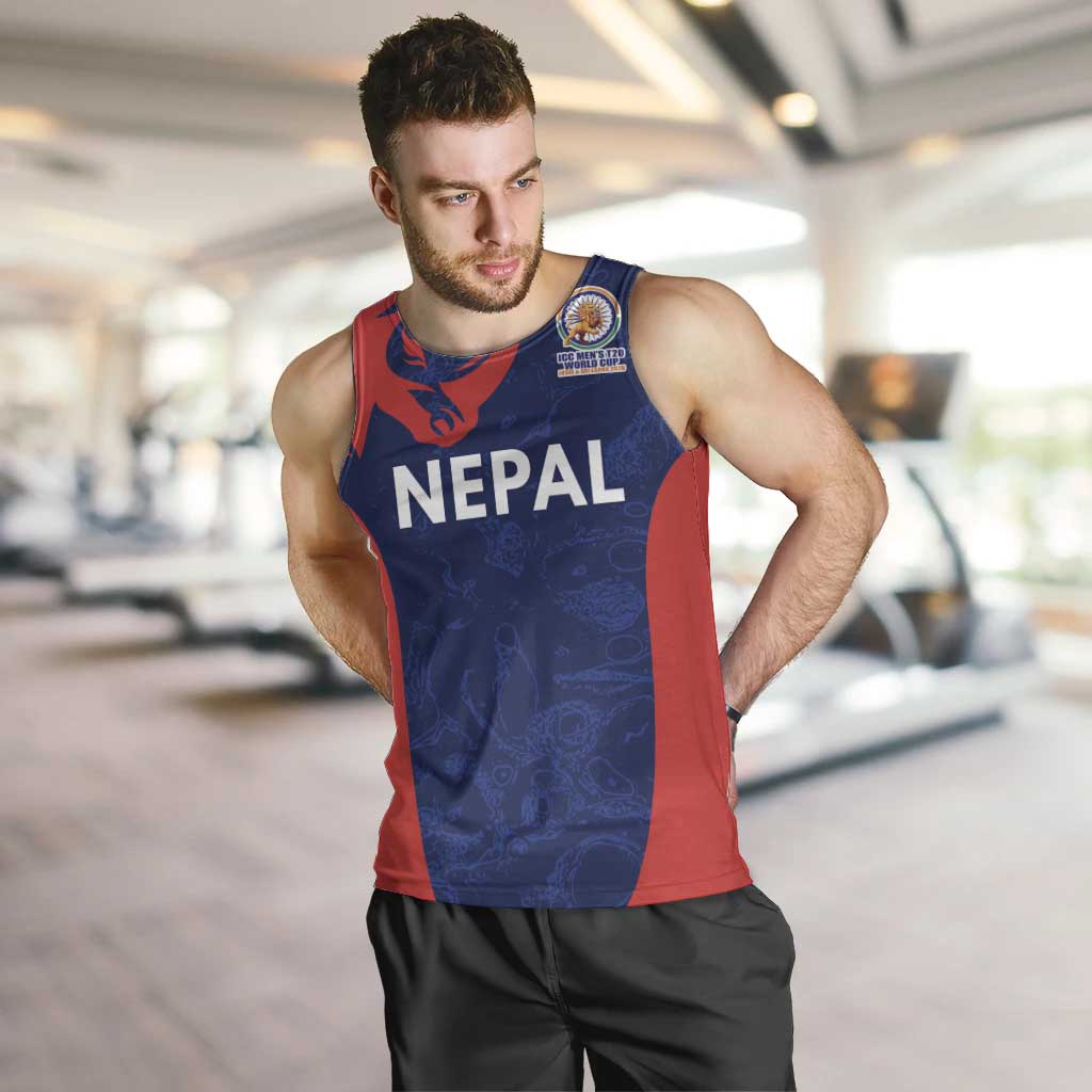 Custom Nepal Cricket Spirit 2026 Men Tank Top World T20 Edition - Wonder Print Shop