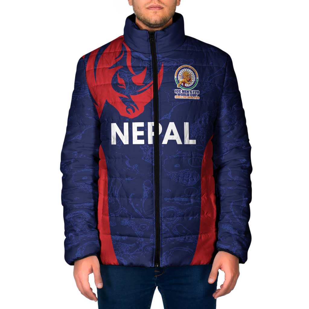 Custom Nepal Cricket Spirit 2026 Padded Jacket World T20 Edition - Wonder Print Shop