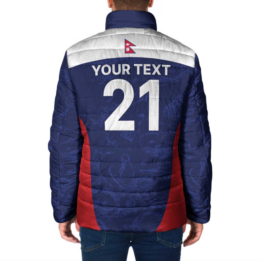Custom Nepal Cricket Spirit 2026 Padded Jacket World T20 Edition - Wonder Print Shop