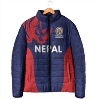 Custom Nepal Cricket Spirit 2026 Padded Jacket World T20 Edition - Wonder Print Shop