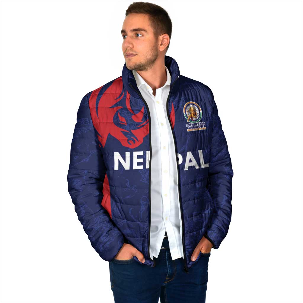 Custom Nepal Cricket Spirit 2026 Padded Jacket World T20 Edition - Wonder Print Shop