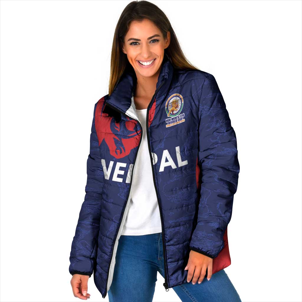 Custom Nepal Cricket Spirit 2026 Padded Jacket World T20 Edition - Wonder Print Shop
