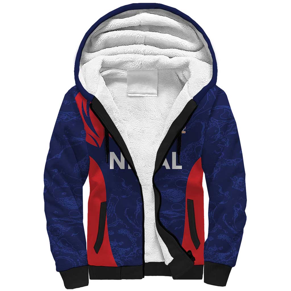Custom Nepal Cricket Spirit 2026 Sherpa Hoodie World T20 Edition - Wonder Print Shop